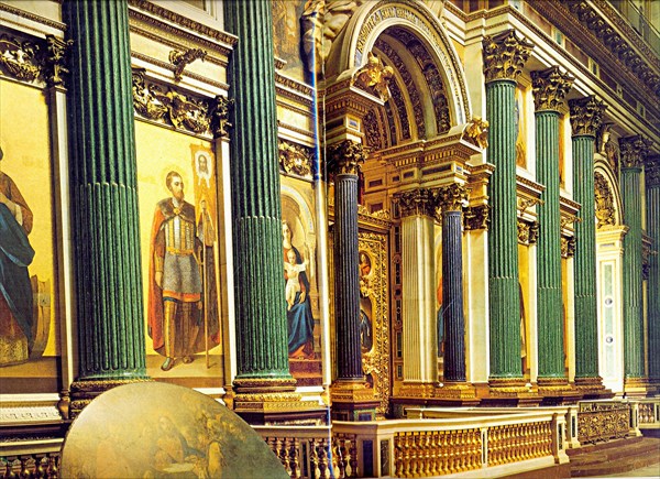 142-Малахитовая колоннада главного иконостаса